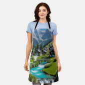 "Alpine Charm - Kochen im Herzen der Ruhe Schürze (Getragen)