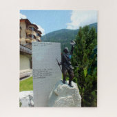 Alpine-Club-Statue, Zermatt, Schweiz Puzzle (Vertikal)