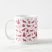 Alpine Dachsbracke Christmas Design Kaffeetasse (Links)
