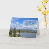 Alpine Ermutigung Alaskan See und Gebirge Karte (Gelbe Blume)