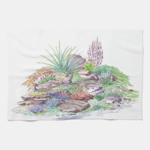 Alpine Garten-Landschaftsgestaltung Geschirrtuch