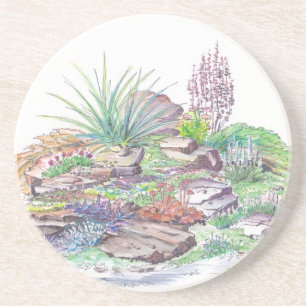 Alpine Garten-Landschaftsgestaltung Getränkeuntersetzer