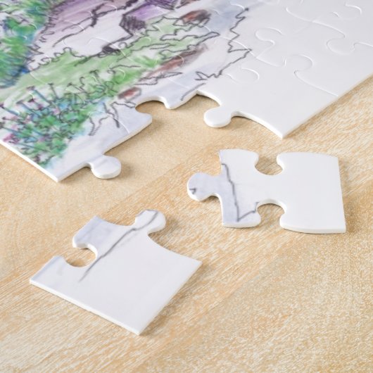 Alpine Garten-Landschaftsgestaltung Puzzle (Seite)