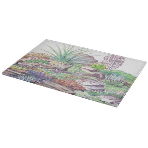 Alpine Garten-Landschaftsgestaltung Schneidebrett