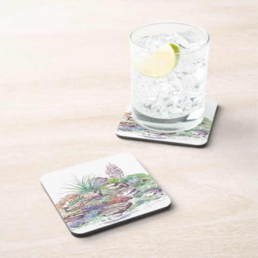 Alpine Garten-Landschaftsgestaltung Untersetzer (Rechte Seite)