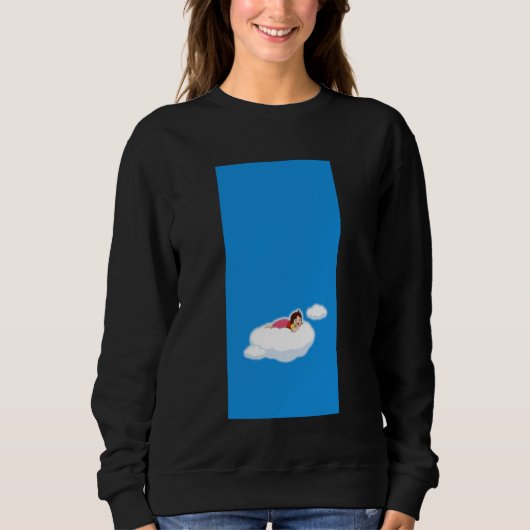 Alpine Girl Clouds Her Family Japanese 80s Retro A Sweatshirt (Vorderseite)
