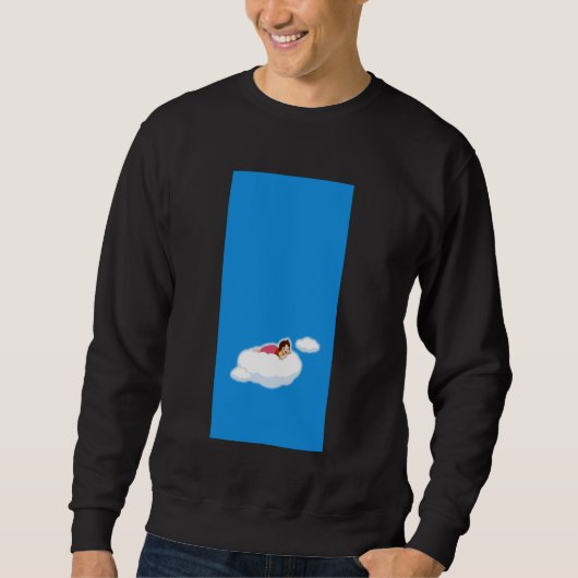 Alpine Girl Clouds Her Family Japanese 80s Retro A Sweatshirt (Vorderseite)