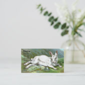 Alpine Hasen Visitenkarte (Stehend Vorderseite)