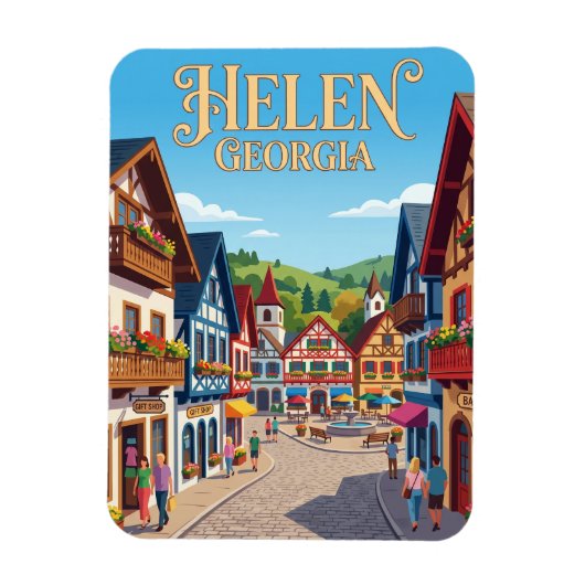 Alpine Helen Georgia Magnet (Vertikal)