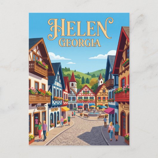 Alpine Helen Georgia Postkarte (Vorderseite)