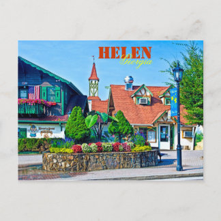Alpine Helen, Georgia, USA. Postkarte