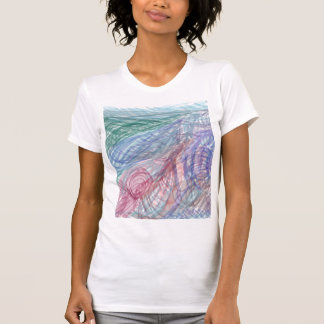 Alpine Höhen Abstract Doodle T-Shirt