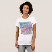 Alpine Höhen Abstract Doodle T-Shirt (Vorne ganz)