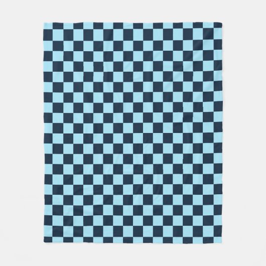 Alpine ice checkerboard pattern fleecedecke (Vorderseite)