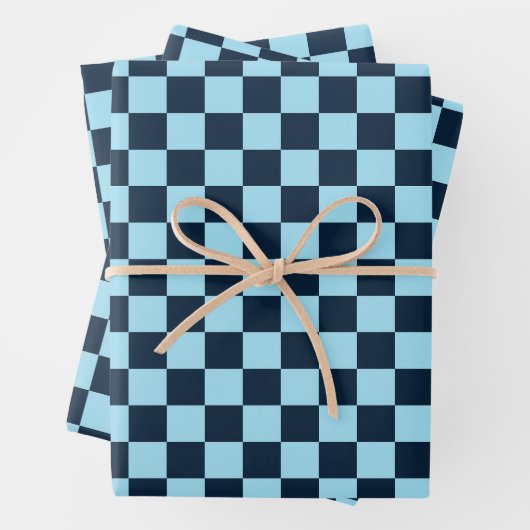 Alpine ice checkerboard pattern geschenkpapier set (Beispiel)
