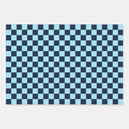 Alpine ice checkerboard pattern geschenkpapier set (Vorderseite)