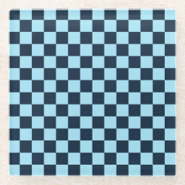 Alpine ice checkerboard pattern glasuntersetzer