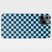Alpine ice checkerboard pattern iPhone hülle (Rückseite (Horizontal))