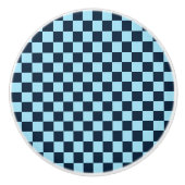 Alpine ice checkerboard pattern keramikknauf (Vorderseite)