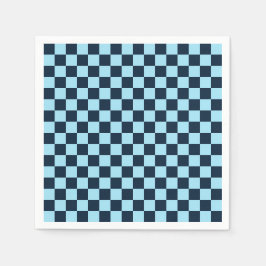 Alpine ice checkerboard pattern serviette