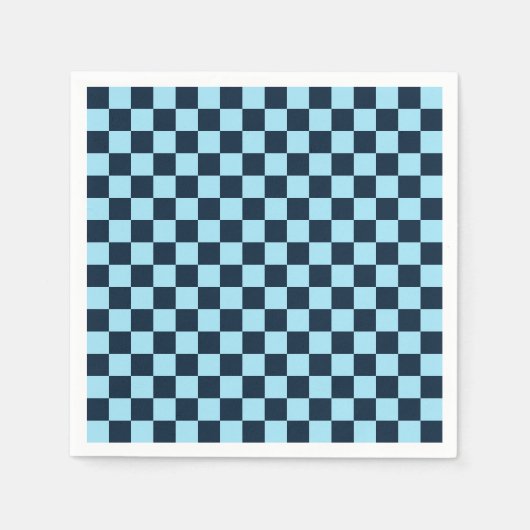 Alpine ice checkerboard pattern serviette (Vorderseite)