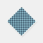 Alpine ice checkerboard pattern serviette (Ecke)