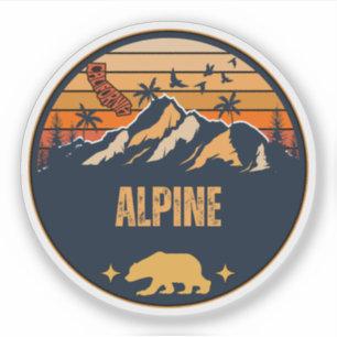 Alpine, Kalifornien Aufkleber