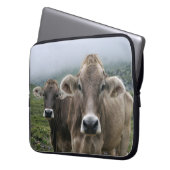 Alpine Kuh Laptopschutzhülle (Vorderseite Links)