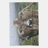 Alpine Kühe Handtuch (Vertikal)