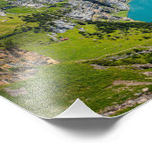 Alpine lake Oeschinensee in Switzerland Fotodruck (Ecke)