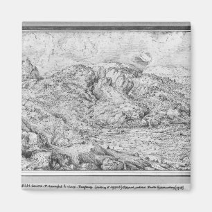 Alpine Landschaft, 1553 Magnet