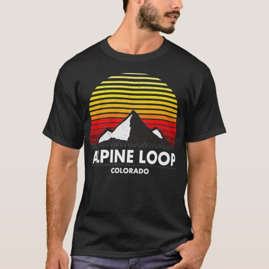 Alpine Loop Colorado Sonnenuntergang - Rocky Mount T-Shirt (Vorderseite)