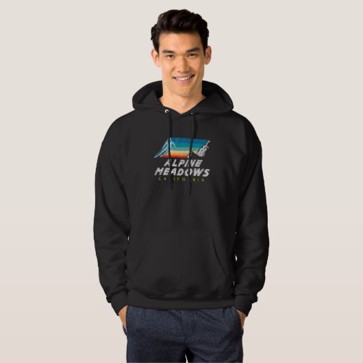 Alpine Meadows, California - USA Ski Resort - BACK Hoodie (Vorne ganz)