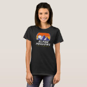 Alpine Meadows, California - USA Ski Resort BACK P T-Shirt (Vorne ganz)