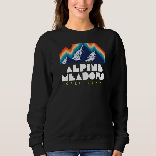 Alpine Meadows, California - USA Ski Resort - BACK Sweatshirt (Vorderseite)