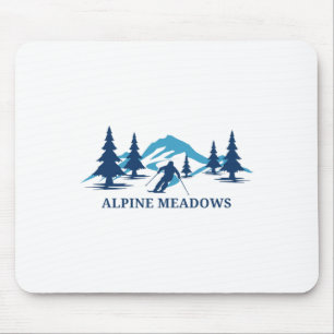 Alpine Meadows Kalifornien Skigebiet Skifahren Ski Mousepad
