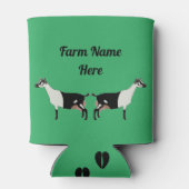 Alpine Milchziege - Crazy Goat Lady Aquamarin Dosenkühler (Rückseite)