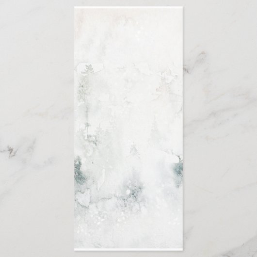 Alpine Mountain Wedding #2 | Menükarte (Rückseite)