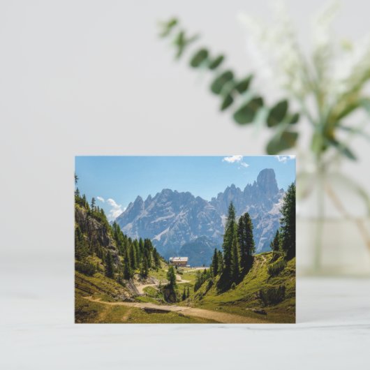 Alpine Mountains, scenic landscape, Postkarte (Stehend Vorderseite)