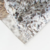 Alpine Murmeltier-Fleece-Decke Fleecedecke (Ecke)
