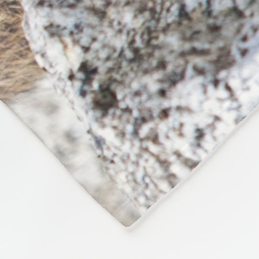 Alpine Murmeltier-Fleece-Decke Fleecedecke (Ecke)