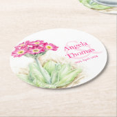 Alpine Primula Ping Green Hochzeit Untersetzer (Angewinkelt)