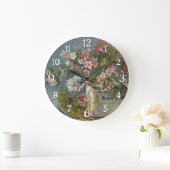 Alpine Rose in einer Windows Box - Andreas Lach Große Wanduhr (Zuhause)