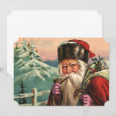 Alpine Santa Einladung (Vorne/Hinten)