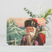 Alpine Santa Einladung (Stehend Vorderseite)