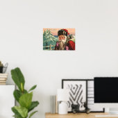 Alpine Santa Poster (Heimbüro)