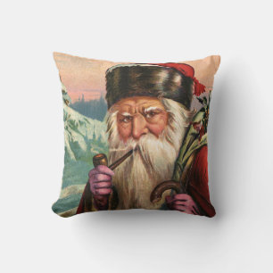 Alpine Santa Throw Pillow Kissen