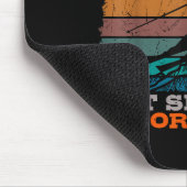Alpine Ski Retro Vintage Schule Abfahrt Skipass Mousepad (Ecke)
