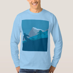 Alpine Skiern Bergsee-Zauber im Val Piora T-Shirt