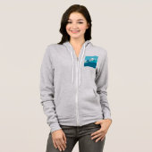 Alpine Skiern Skifahren Pale Gray Hoodie (Vorne ganz)